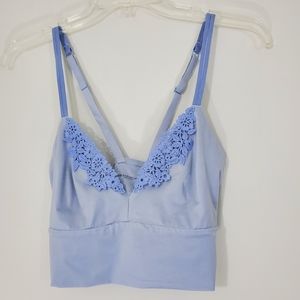 Aerie Sunnie Bralette in Baby Blue, Size Large